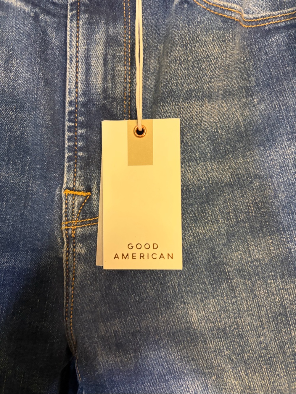 NWT Good American Always Fits Good Legs Straight Jeans Indigo 571 Size 6-12 $159 - Picture 6 of 13